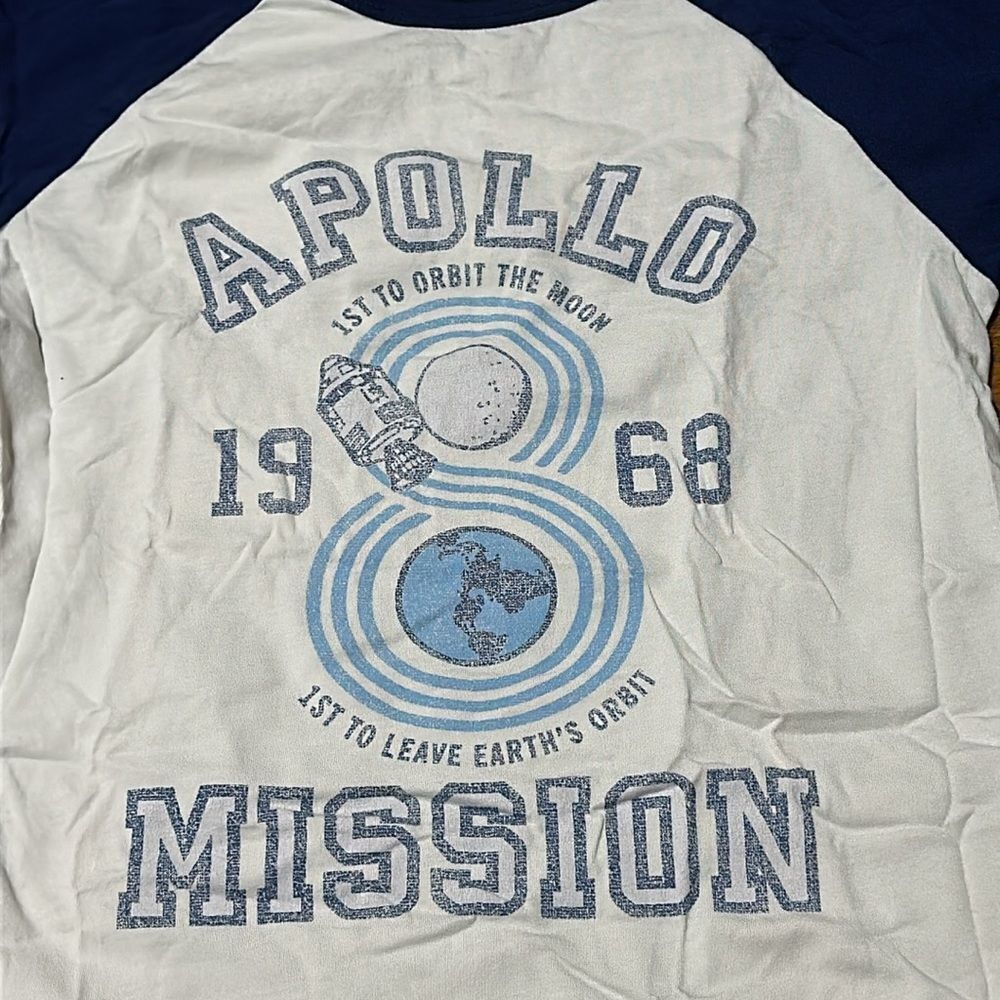 Peek Apollo Mission Space Tee, Sz 10 - Picture 2 of 3